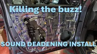 Tundra door buzz and sound deadening install