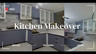 Project Reveal//Kitchen makeover//Before and After#kitchenmakeover #fypシ #beforeandafter