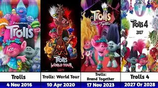 All Upcoming & Released Trolls Animated Movie Sequels (2016&ndash;2028) latest Version!