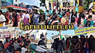 Fisherwomen sing songs and demand the construction of a bait barge in the protest field
