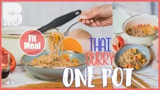 Thai Curry Spaghetti One Pot - Einfach und schnell - vegan