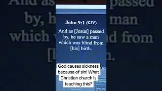 God causes sickness because of sin! What Christian church is teaching this? #israelites 