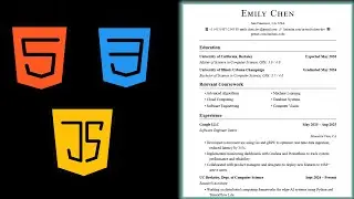 Build your own FREE AI Resume Builder - HTML CSS JS 🚀