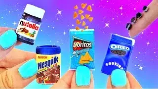DIY Съедобные миниатюры | Nutella, Nesquick, Doritos, Oreo