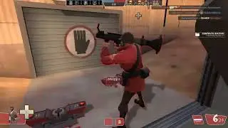 gameplay normal de ttf2 ( 1 imbecil vs bots burros)