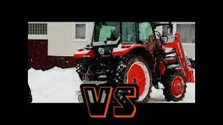 Kubota M4062 im Schnee