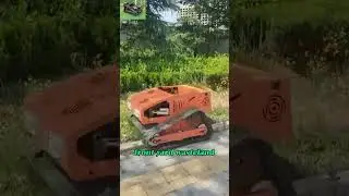 hybrid adjustable cutting height 10-150mm adjustable mowing height remotely controlled grass cutter