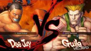 Super Street Fighter IV (4) - Dee Jay vs Guile Match (HD 720p)
