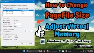 How to Adjust Virtual Memory (Pagefile) in Windows 11 [ Quick Guide ] 👍