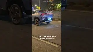 Tata Curvv Ev Night Time Road Presence - Electric Suv #shorts