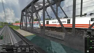 Rajdhani Express Overtakes Passenger Train | Kota to Ratlam Route Msts Gameplay 