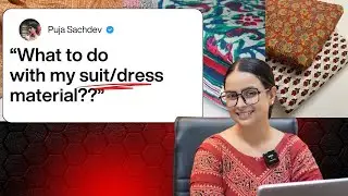 Make a stylish flared Kurta set from your regular suit/dress material