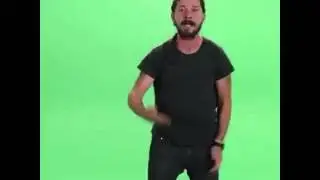 Shia La Beouf helping a ferret jump vine