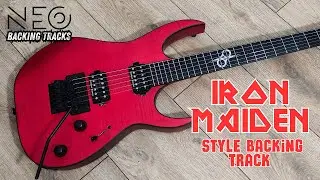 80's HEAVY METAL IRON MAIDEN STYLE BACKING TRACK - Em (155 bpm)