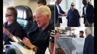 Bill and Hillary Clinton fly commercial TWICE in one weekend - 247 news