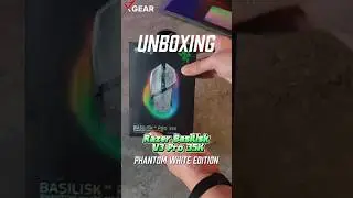 Unboxing Razer Basilisk V3 Pro 35K Phantom White Edition #razer #basiliskv3pro #phantomwhite #xgear