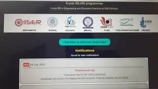 🔴Officially IISER Answer Key Released | IISER 2022 Result Date, IISER Counselling Process 2022