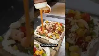 Pizza + Sandwich deadly combination ❤️🥪 #shorts #viral