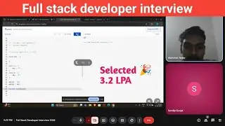 Full stack developer interview-4 | fresher frontend developer interview 2025 |nodejs,react interview
