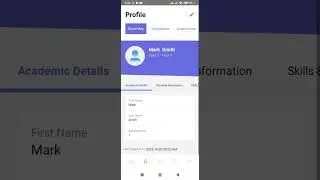Classe365 Students Report Card View from parents app.