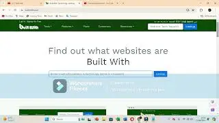 Use Buildwith To Analyse The Web Infrastruture Your Website Is Built On