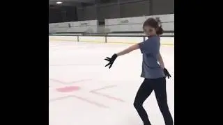 Isabel Myers on Ice ❄️🩵 #isabelmyers #fanpage #shorts