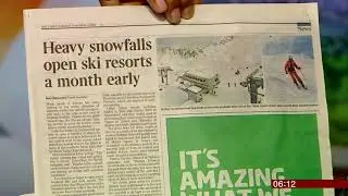 Extreme weather 2018 - Ski snow a month early (Alps/(Europe)) - BBC News - 3rd November 2018