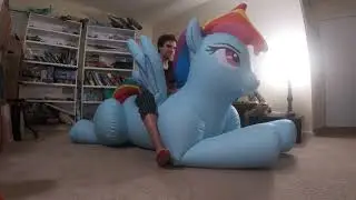 Riding Rainbow Dash