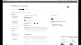 How to get multiple Desktops on window 7 or 8 pc's