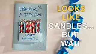 How to Make a Birthday Cash Card (Fun Candle Design!)