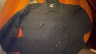 Ruddock Western Work Shirt Made in USA Try on