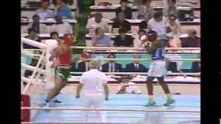 [HQ] 1988 Korean Olympics Pakistan Boxer Syed Hussein Shah. Pakistan VS Canada