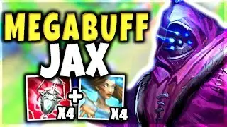 NEW BROKEN MEGA-BUFF JAX GOD STRATEGY!! (4 ARDENT CENSER/WINDSPEAKER SUPPORTS) - League of Legends