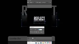 ⭐ Flawless Text Reflection in Illustrator &mdash; Pro Method! | Video Link in Description