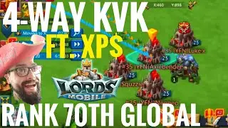 KVK ACTION | XP$ 2.4 BILLION SCORE 70TH GLOBAL RANK! 🌍 - Lords Mobile