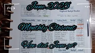 June 2025 Monthly Budget Closeout | How Did June go?