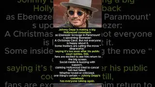 🎬 Johnny Depp&rsquo;s Comeback Is Upsetting Hollywood Bosses 😱 | Inside Story