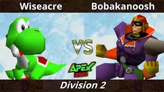 Apex 2022 - Wiseacre (Yoshi) Vs. Bobakanoosh (Captain Falcon) SSB64 Smash Bros Tournament