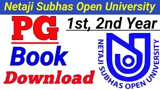 NSOU PG Book Download | NSOU PG Book | Pg 1st, 2nd Year Book Download | nsou university | Pg Book |