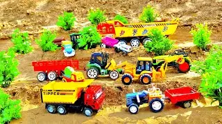 Diy Mini Tractor trolley video| jcb and track loading #jcn @ramdyalmali3074 