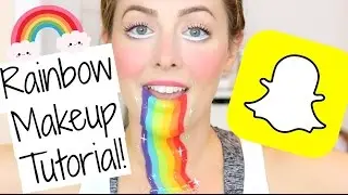 Easy Snapchat Rainbow Halloween Makeup Tutorial!