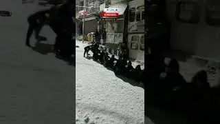 kargil snowfall enjoy  || #kargil #kargiltoday #snowfall #viral