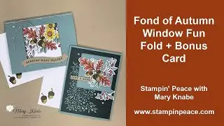 Fond of Autumn Window Fun Fold Card