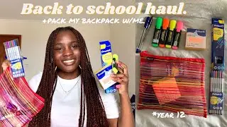Back to school haul 📚+ pack my bag w/me!! | year 12.