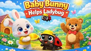 Baby Bunny Helps Ladybug 🐰🐞 | Cute 3d Kids Cartoon #cartoon #animation