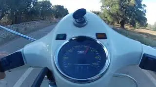 vespa px 221 Malossi sport,testing 