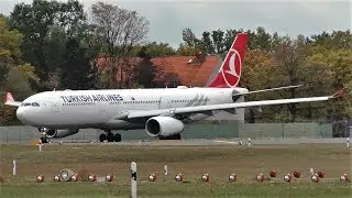 Turkish Airlines Airbus A330-343 TC-LOD TK1722 Takeoff at Berlin Tegel Airport