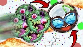 *GLITCHED* #POPSPLIT IN AGARIO // DOUBLESPLITTING THE REAL SIRIUS ???