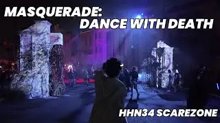 Masquerade: Dance With Death (HHN34) - Scarezone Walkthrough | Universal Orlando 2025 (4K)