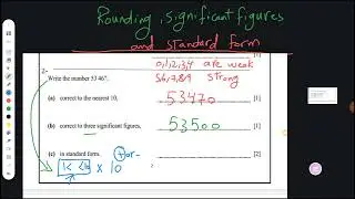 Y8 Rounding Significant Standard form